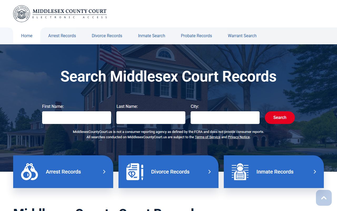 Middlesex County court information and district court details